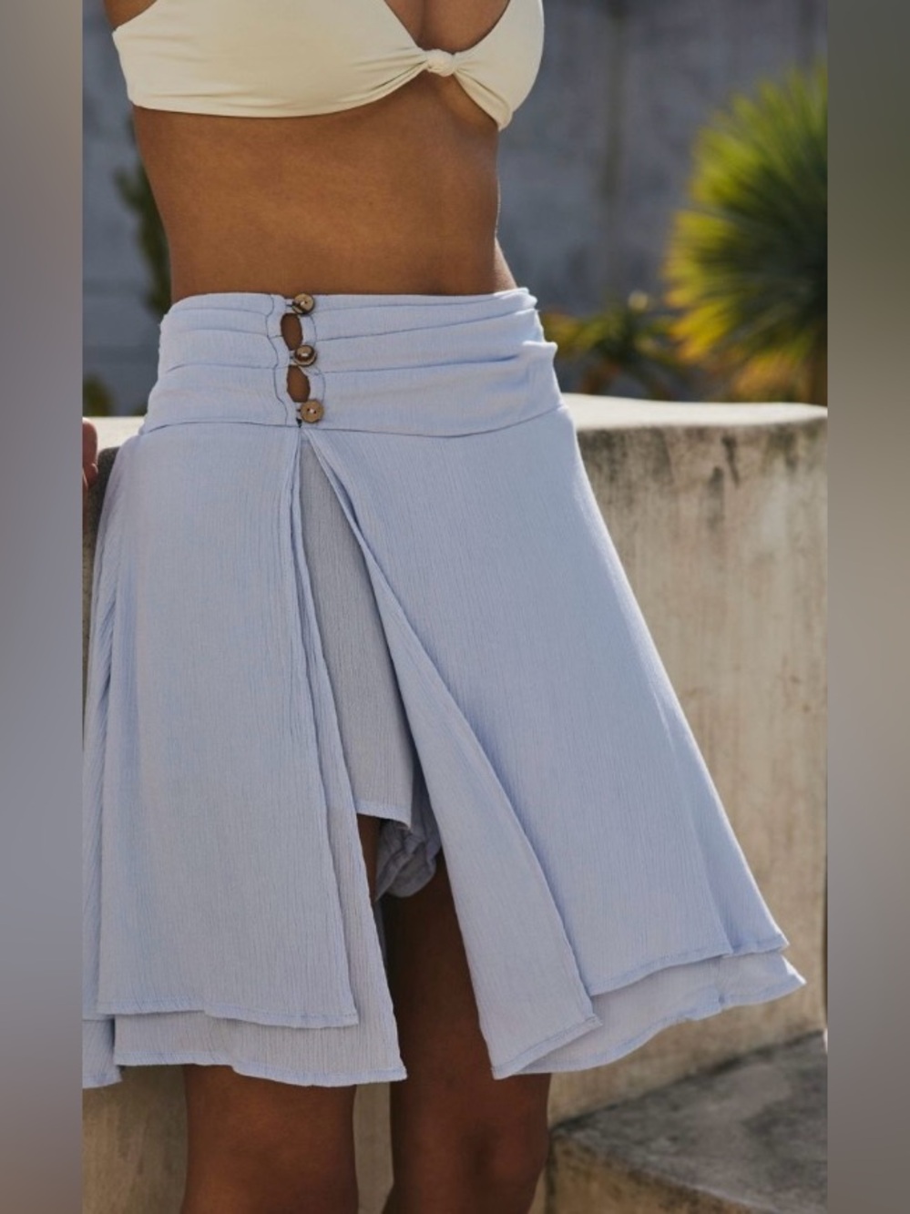 Free People ~ free-est Collection ~ Scarlett Skort ~ XS ~ Blue ~ NWT ** - Picture 13 of 14